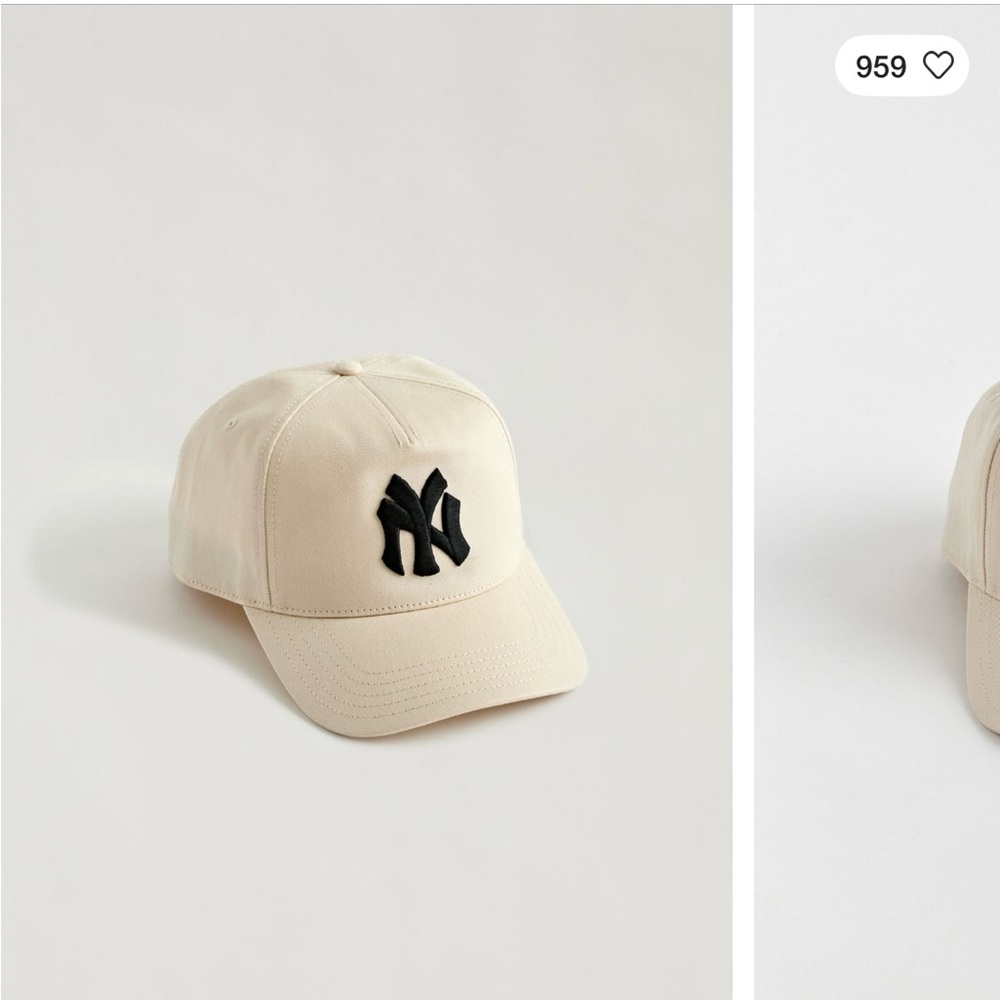 NY Beige Adjustable Cap
